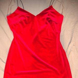 **Stunning**Red velvet bodycon dress